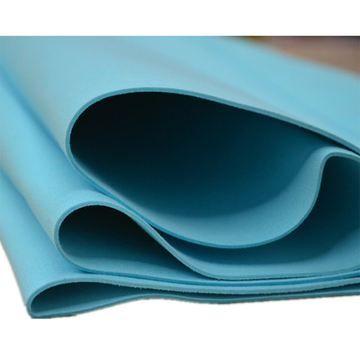 Cuir de la meilleure qualité de suède de Microfiber de suède d'anti scratch tissu en cuir bleu de lac pour des sacs