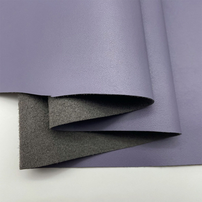 PVC 1.55mm matériel en cuir de Grey Litchi Pattern Upholstery de chaux profondément