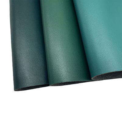 Cuir de Faux de PVC de tissu de similicuir de PVC de vert de Morandi de grain croisé pour des sièges de voiture