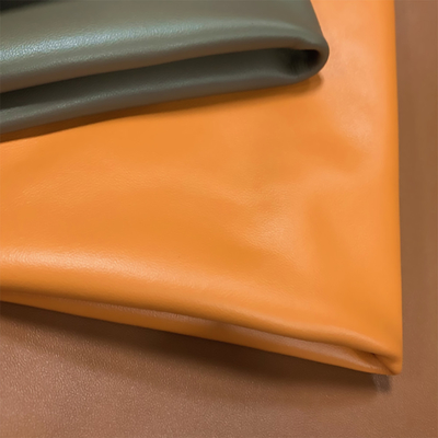 Aucun cuir orange lumineux d'unité centrale Microfiber de vert de Fade Apparel Leather Fabric Olive