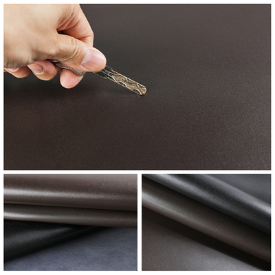 le tissu en cuir Nappa de silicone de largeur de 125cm donnent à la longue résistance une consistance rugueuse à l'abrasion